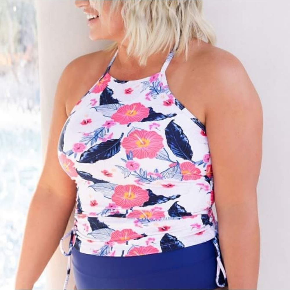 Wild Flower Floral Tankini Full Coverage
